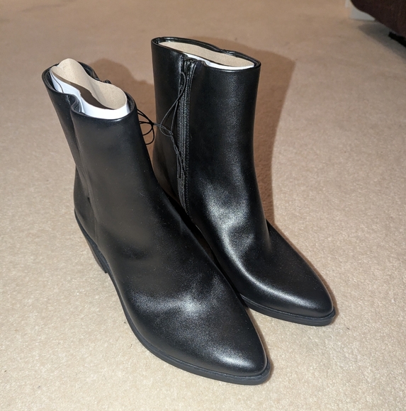 Nwt Universal Thread Women's Black Gayle Western Ankle Boots 9 1/2 - Picture 3 of 8